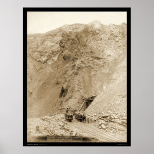 Poster Entrée au grand écart-type 1888 de mine de