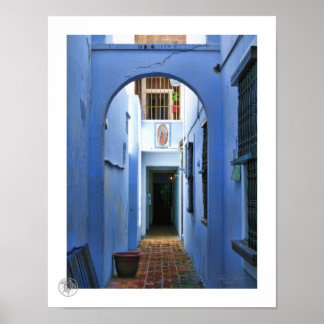 Poster Entrée bleue