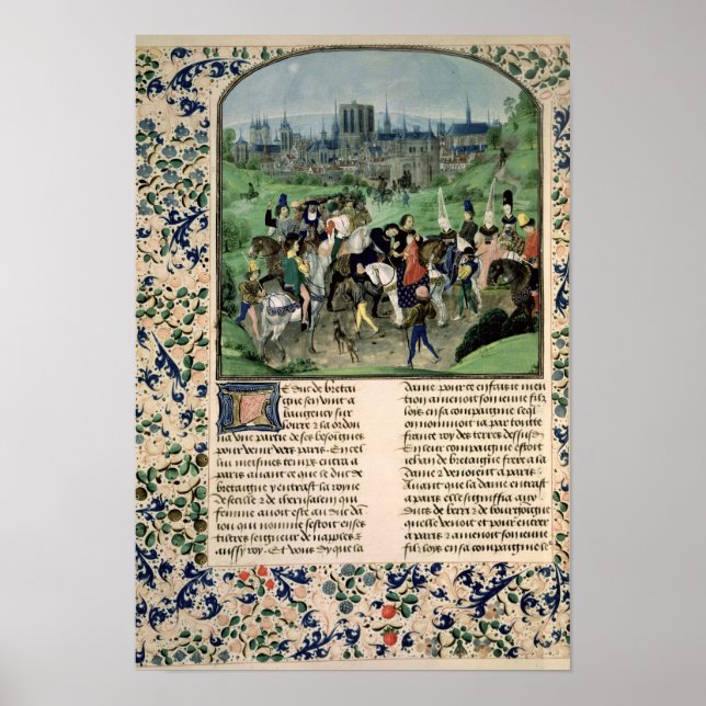 Poster Entrée du Jeune Louis II d'Anjou à Paris (Devant)
