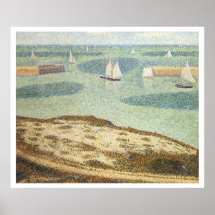 Poster Entrée du port par Georges Seurat, Art ancien