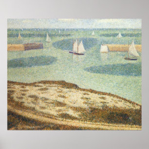 Poster Entrée du port par Georges Seurat, Art Vintage