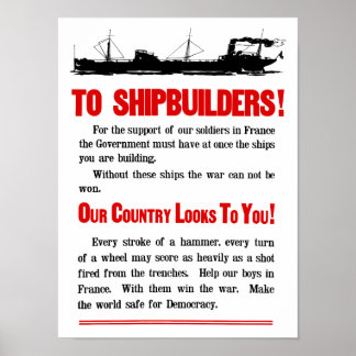 Poster Entrepreneurs De Navires Notre Pays Vous Regarde —