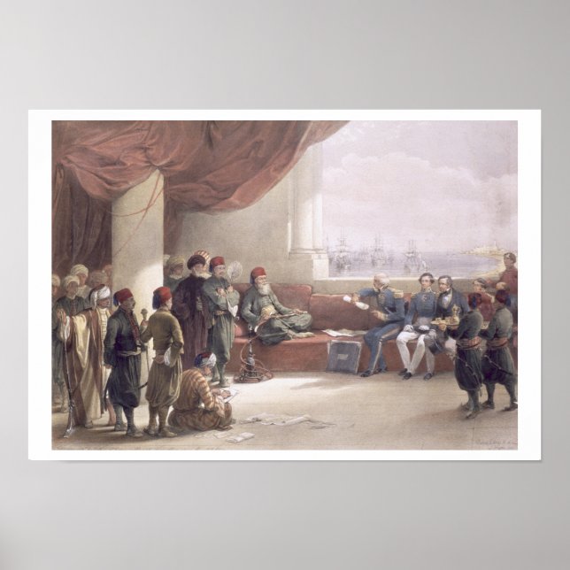 Poster Entrevue avec le vice-roi d'Égypte à son palais (Devant)