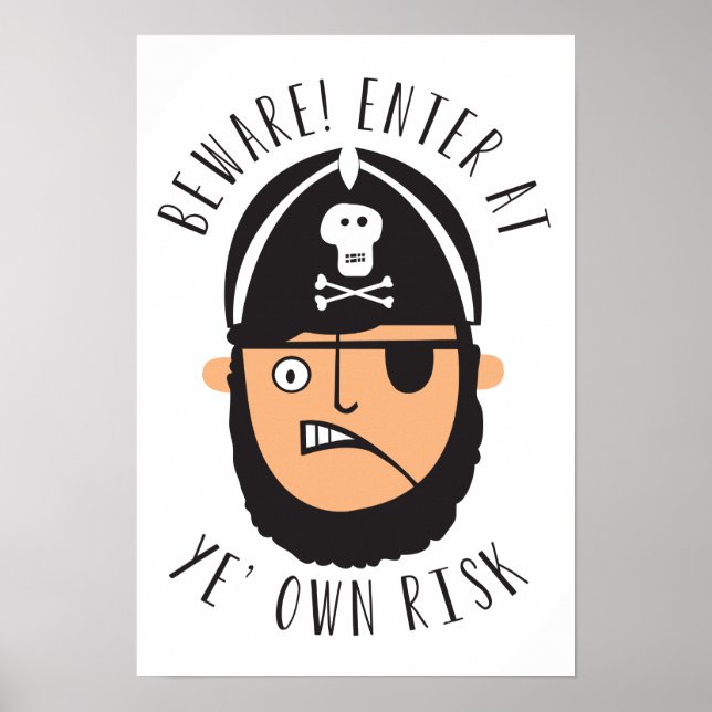 Poster Entrez à votre propre porte de risque (Devant)