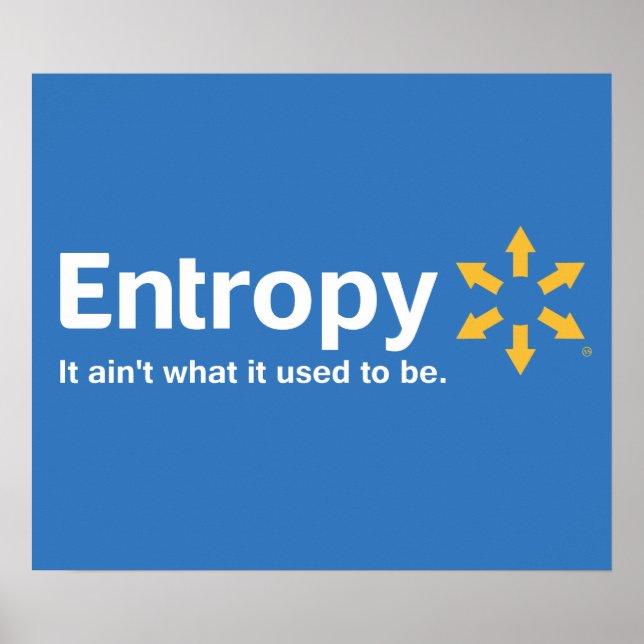 Poster Entropy It Ain't What it Used to be (Devant)