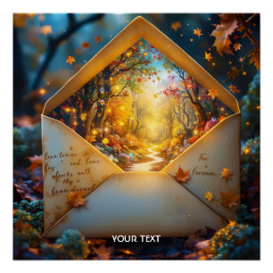 Poster Enveloppe d'Imaginaire vieille automne