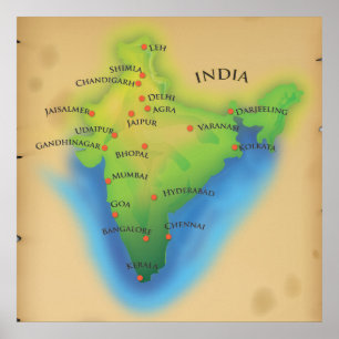 Poster Envolez-vous pour l'Inde