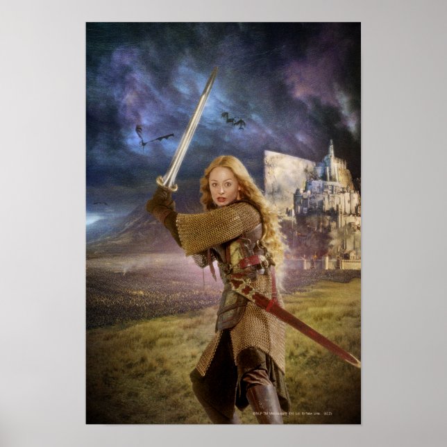 Poster Eowyn Raises Sword (Devant)