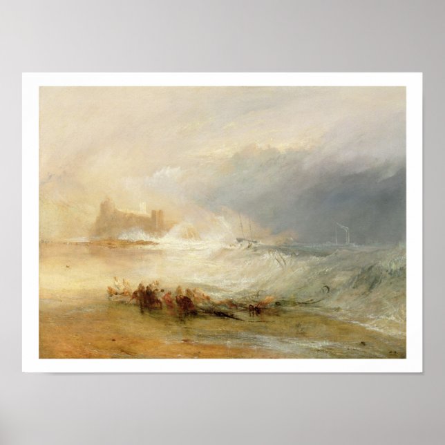 Poster Épaves - Côte de Northumberland, à vapeur B (Devant)