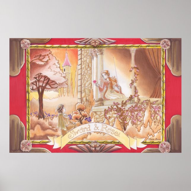 Poster Épée et Rose (Devant)