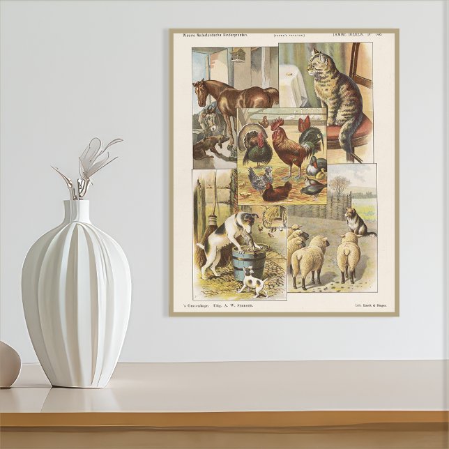 Poster Éphémère de la collection d'animaux de ferme (Créateur téléchargé)