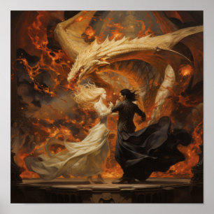 Poster Epic Dance of Dragons - Imaginaire incroyab