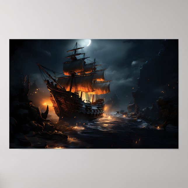 Poster Epic Pirate Ship (Devant)