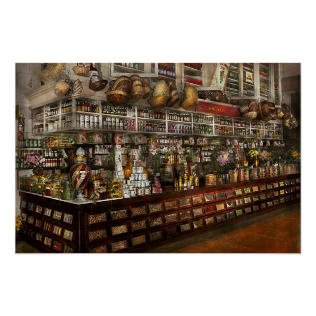 Poster Épicerie - Edward Neumann - Les produits d'épiceri (Devant)