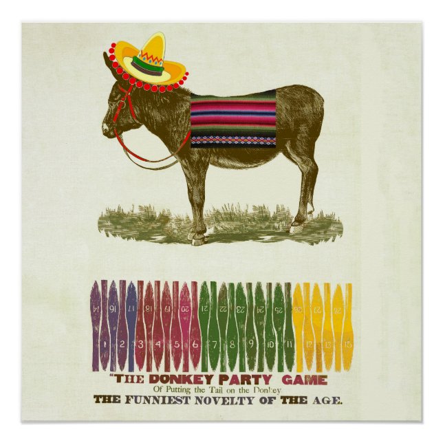 Poster Éplucher la queue sur l'âne (Devant)