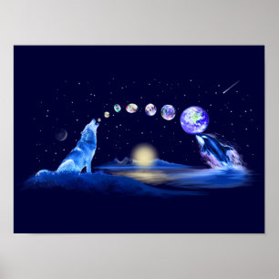 Poster Équilibre de la création et de la nature 18 X 24