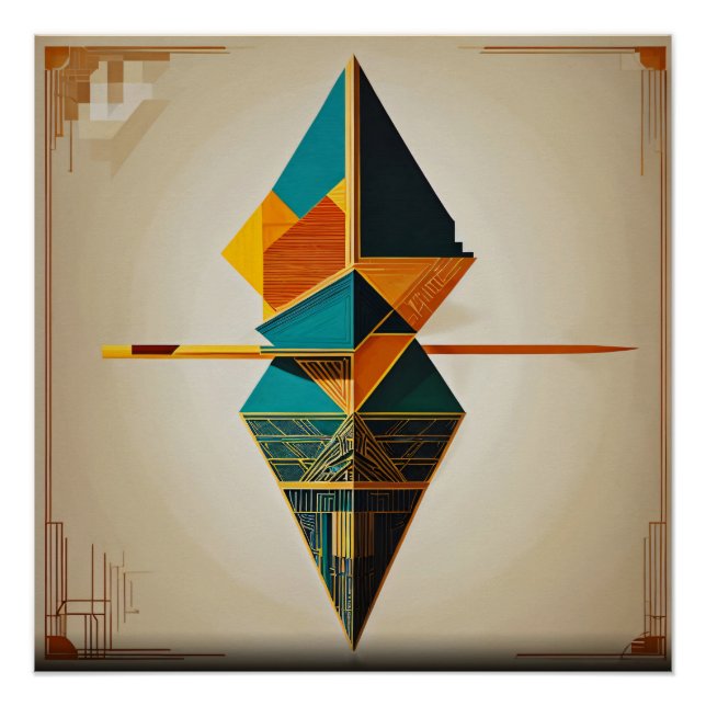 Poster Équilibre géométrique (Devant)