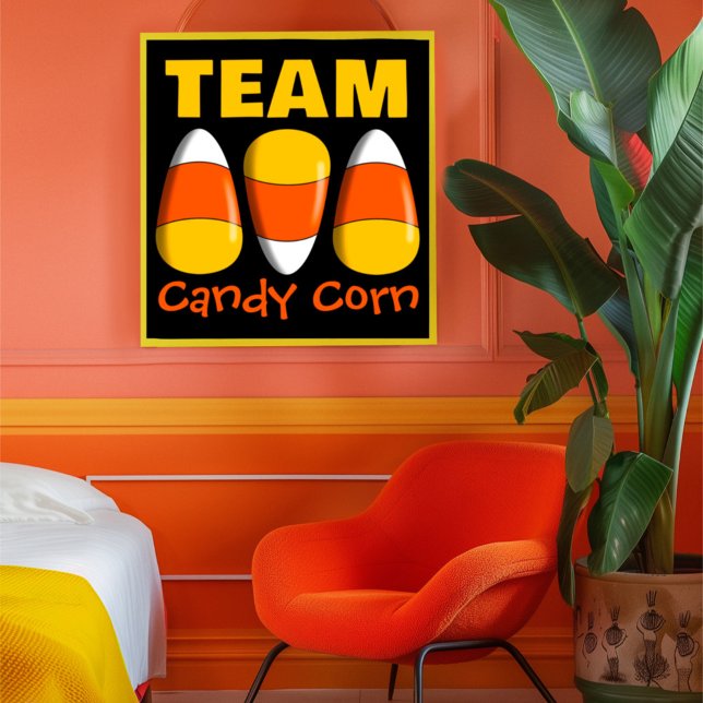 Poster Équipe Candy Corn Halloween (Créateur téléchargé)