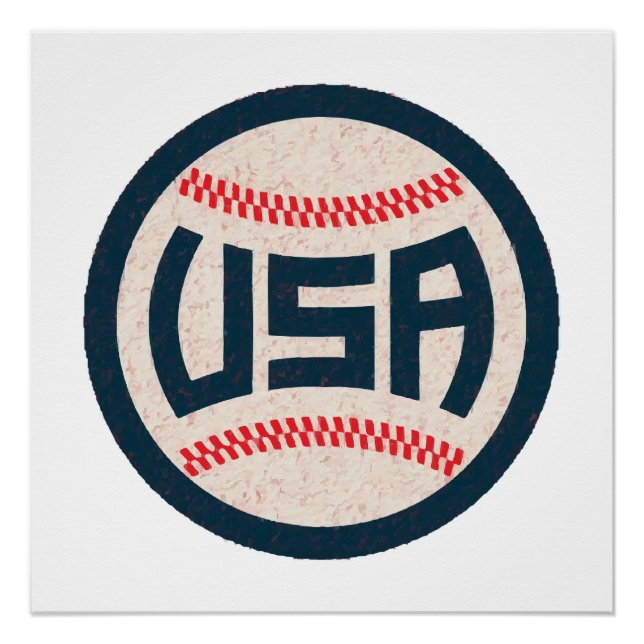 Poster Équipe de baseball USA (Devant)
