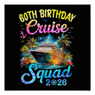 Poster Équipe de croisière pour les 60 ans 2026 Fête de c