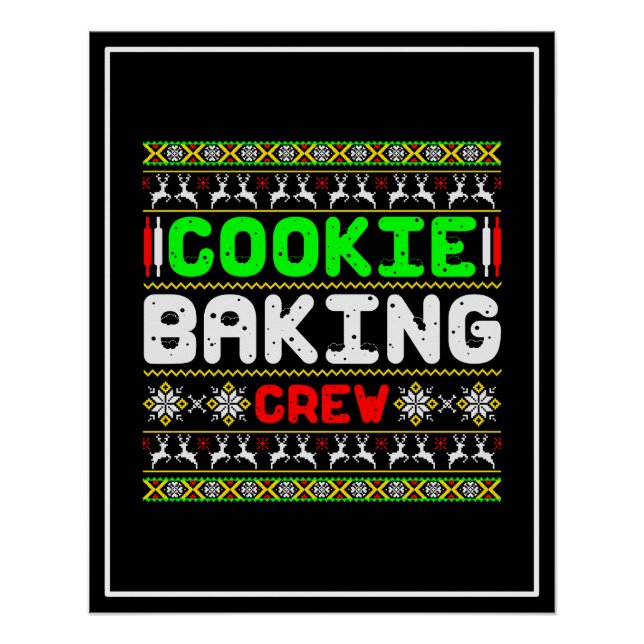 Poster Équipe de cuisson des biscuits (Devant)