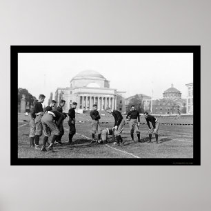 Poster Équipe de football 1916 de fac d'Université de