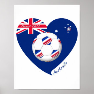 Poster Équipe de football "AUSTRALIE". Fútbol de Australi