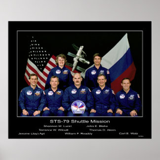 Poster Équipe de la NASA de la mission de navette STS-79