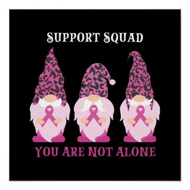 Poster Équipe de soutien Vous n'êtes pas seul (Devant)