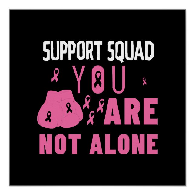 Poster Équipe de soutien Vous n'êtes pas seul (Devant)