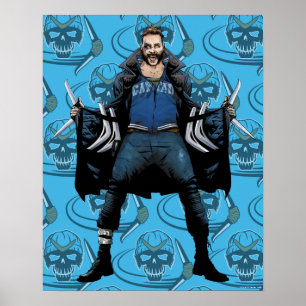 Poster Équipe de suicide   Boomerang Comic Book Art