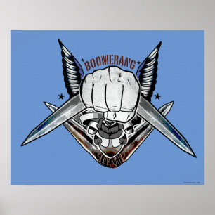 Poster Équipe de suicide   Boomerang Poist Tattoo Art