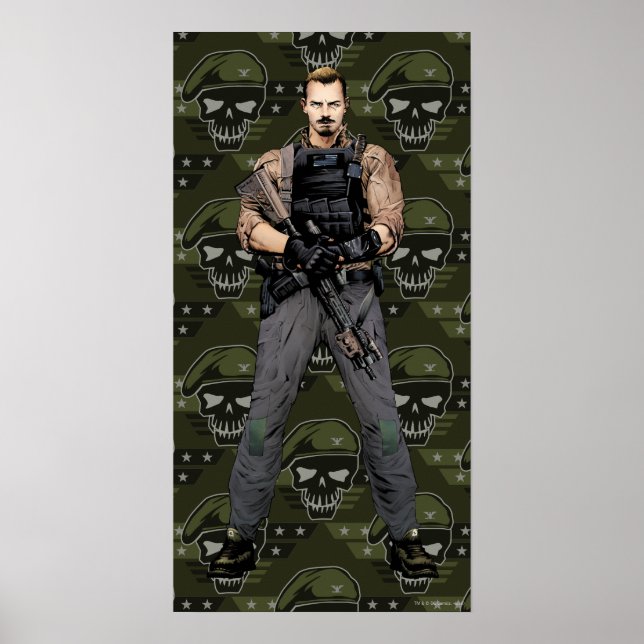 Poster Équipe de suicide | Rick Drapeau Bande dessinée Ar (Devant)