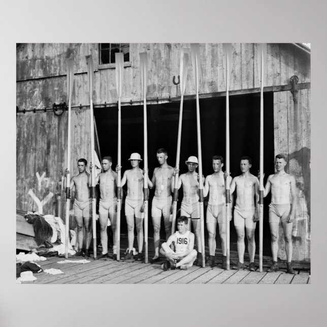 Poster Équipe de Yale Freshman : 1916 (Devant)