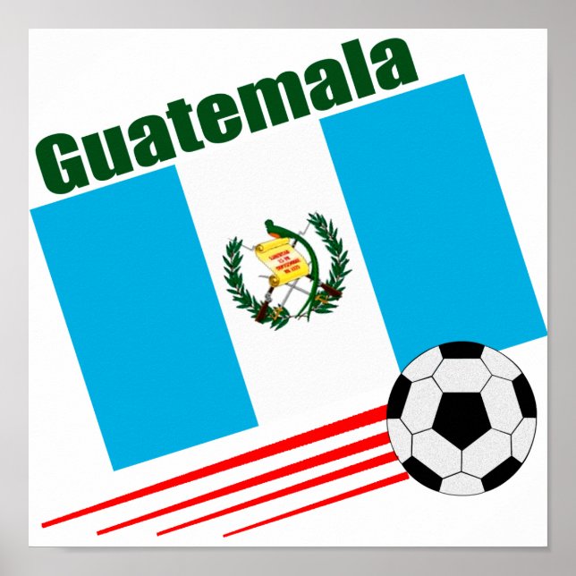 Poster Équipe du Guatemala de football (Devant)