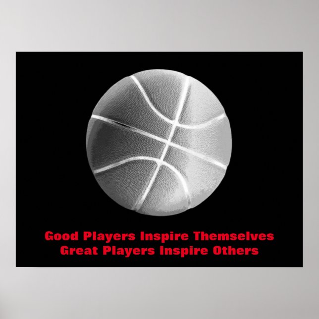 Poster Équipe Inspiration du basket-ball (Devant)