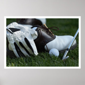 Poster équipement de golf