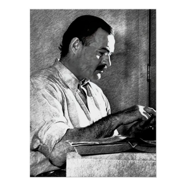 Poster Ernest Hemingway au Kenya (Devant)