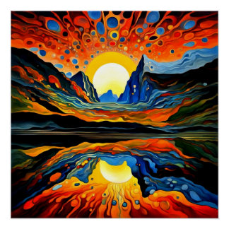 Poster Eruption beyond the sunset 1