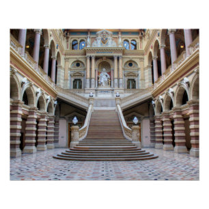 Poster Escalier Dans Justizpalast, Vienne Autriche