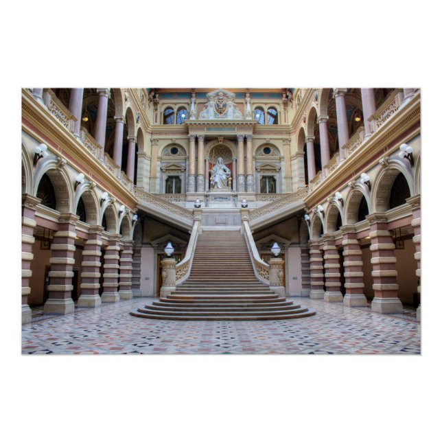 Poster Escalier Dans Justizpalast, Vienne Autriche (Devant)