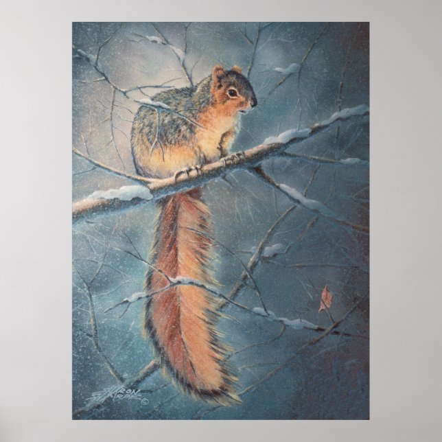 Poster ESCALIER D'HIVER par SHARON SHARPE (Devant)
