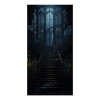 Escalier gothique esthétique Dark Academia Hallowe