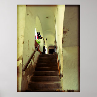 Poster Escalier romantique à Keszthely, Hongrie