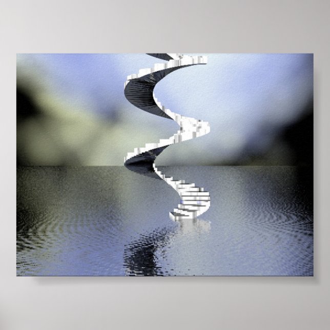 Poster Escalier vers le ciel1 (Devant)