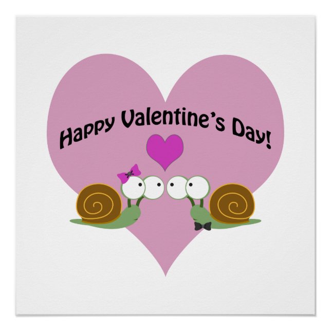 Poster Escargots de la Saint-Valentin (Devant)