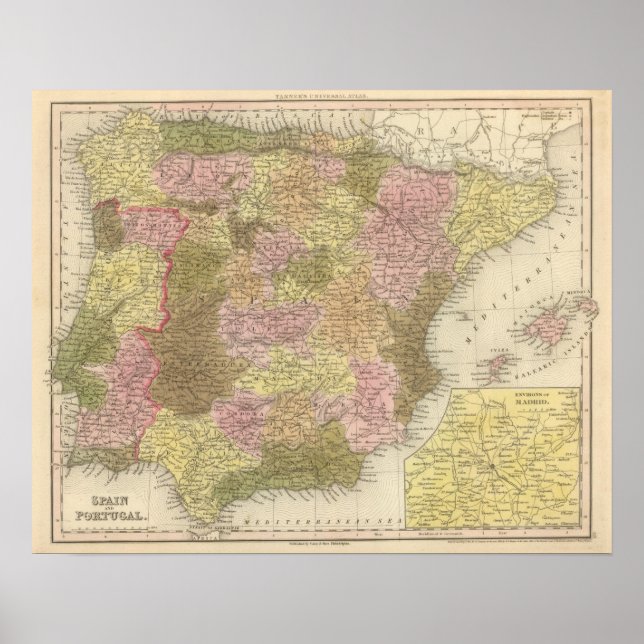 Poster Espagne Et Portugal (Devant)