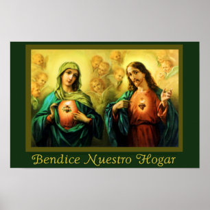 Poster espagnol Jesus & Virgen Bendsuspicion del H