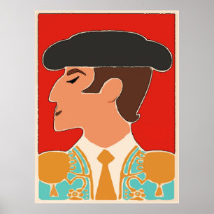 Poster Espagnol, Matador, Bull Fighter