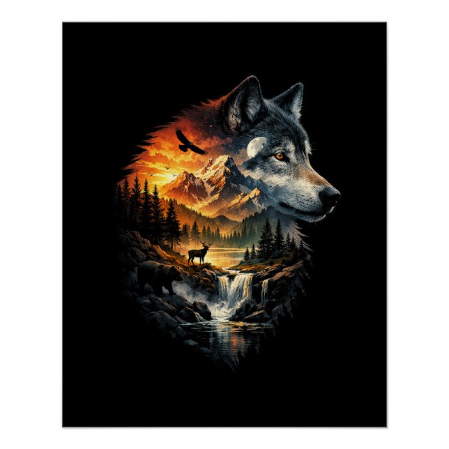 Poster Esprit de la nature sauvage (Devant)